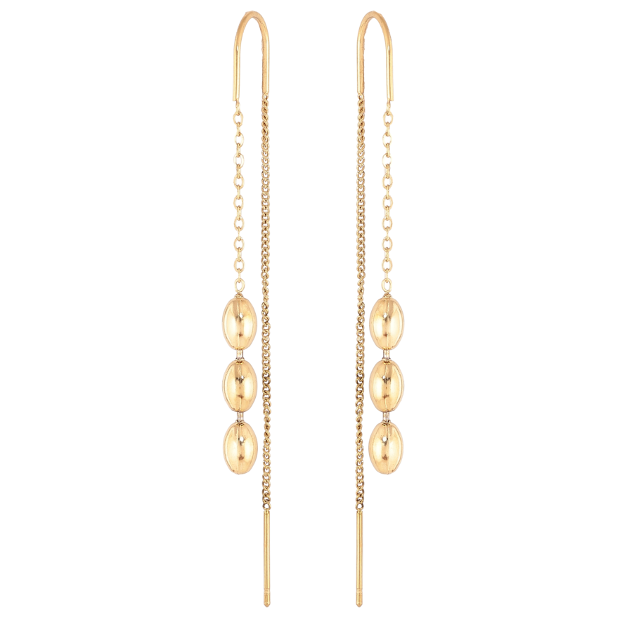 Серьги Xuping TTM Stainless Steel цвет 14К протяжки "Декоративные подвески" фото №1 Серьги Xuping TTM Stainless Steel цвет 14К протяжки "Декоративные подвески" фото №1