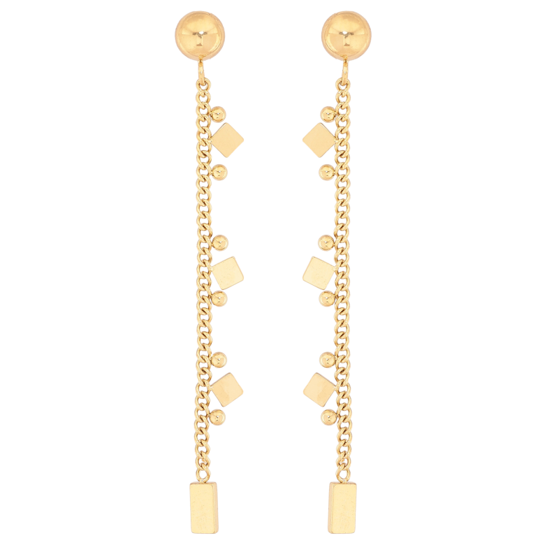 Серьги Xuping TTM Stainless Steel цвет 14К пусеты "Декоративные подвески" фото №1