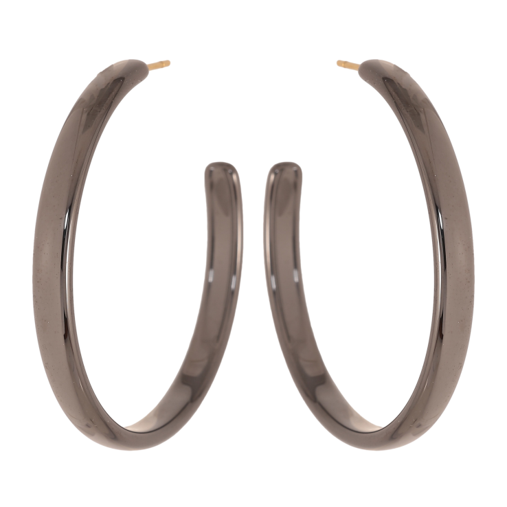 Сережки Xuping TTM Stainless Steel колір 14К пусети "Дуги із чорною керамікою" фото №16 Сережки Xuping TTM Stainless Steel колір 14К пусети "Дуги із чорною керамікою" фото №16