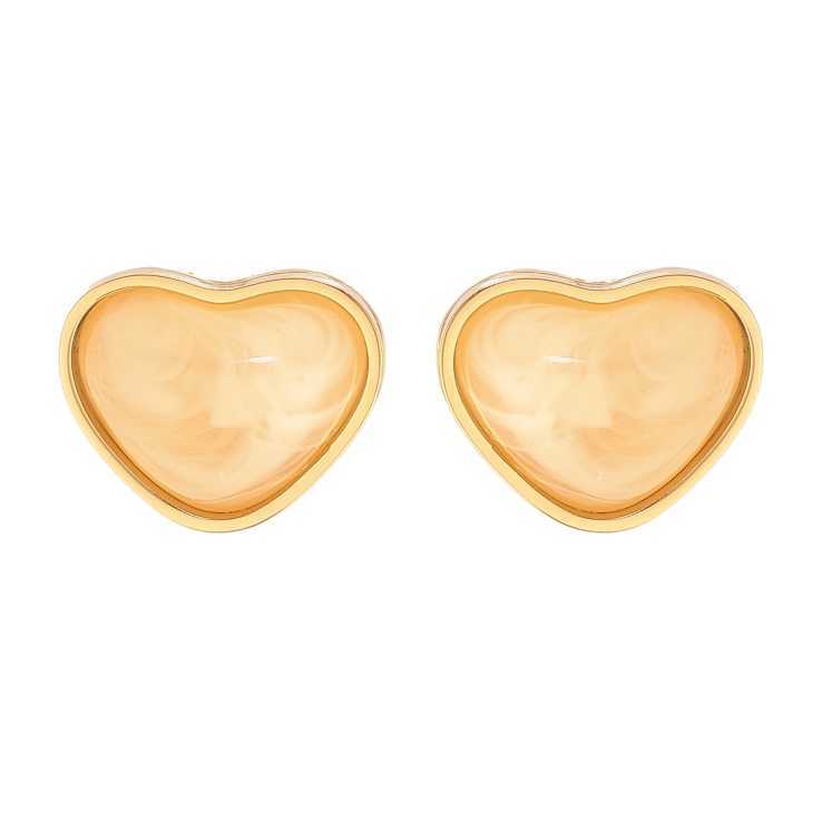 Сережки Xuping TTM Stainless Steel колір 14К пусети "Сердечка" фото №23 Сережки Xuping TTM Stainless Steel колір 14К пусети "Сердечка" фото №23