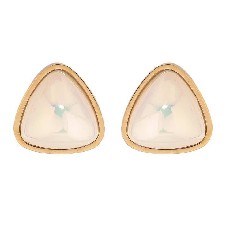 Сережки Xuping TTM Stainless Steel колір 14К пусети "Перламутрові трикутники" 18х18мм фото №18 Сережки Xuping TTM Stainless Steel колір 14К пусети "Перламутрові трикутники" 18х18мм фото №18