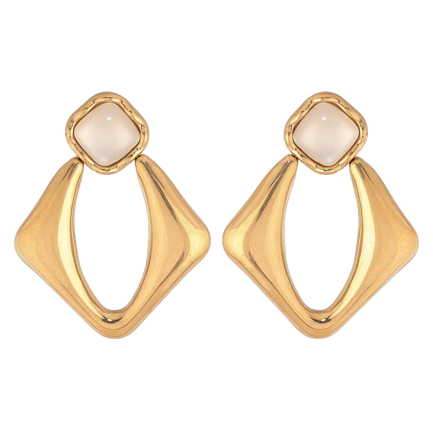 Сережки Xuping TTM Stainless Steel колір 14К пусети "Декоративні підвіски" фото №1