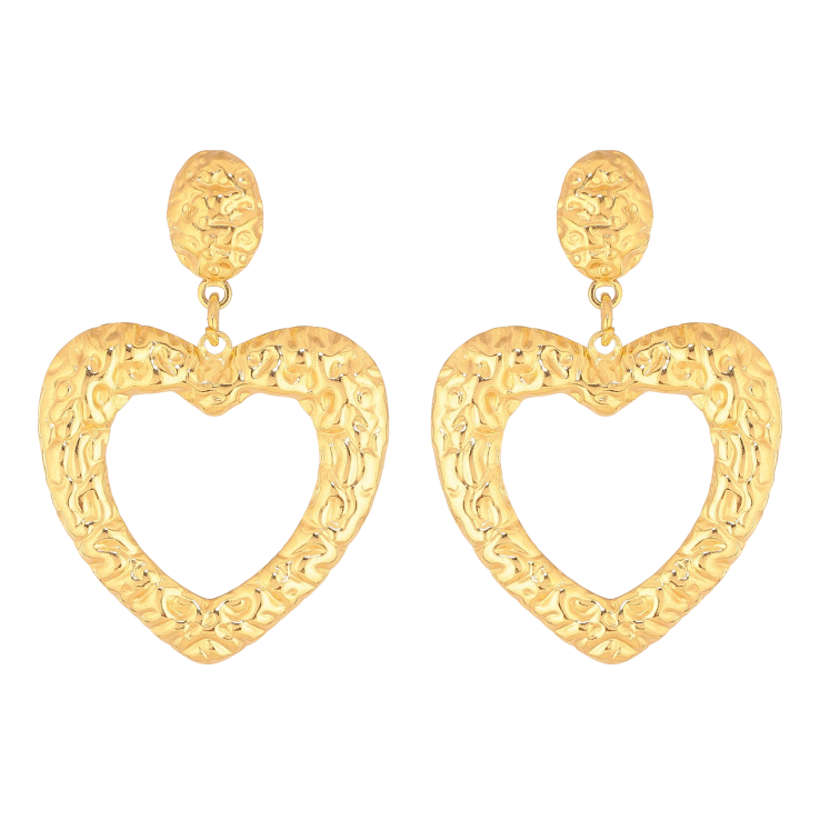 Сережки Xuping TTM Stainless Steel колір 14К пусети "Сердечка" фото №22 Сережки Xuping TTM Stainless Steel колір 14К пусети "Сердечка" фото №22