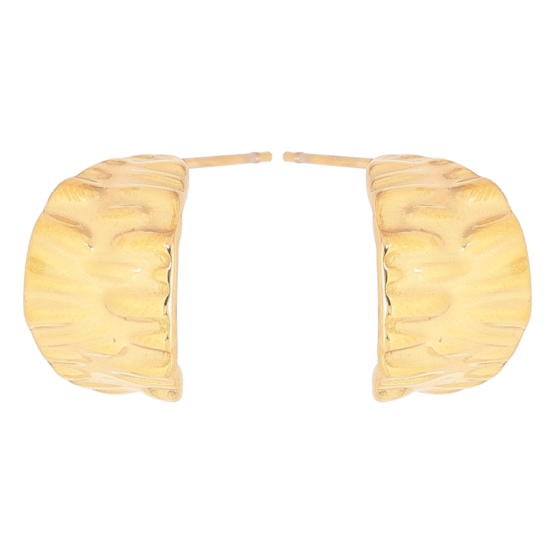 Серьги Xuping TTM Stainless Steel цвет 14К пусеты "Декоративные дуги" фото №10