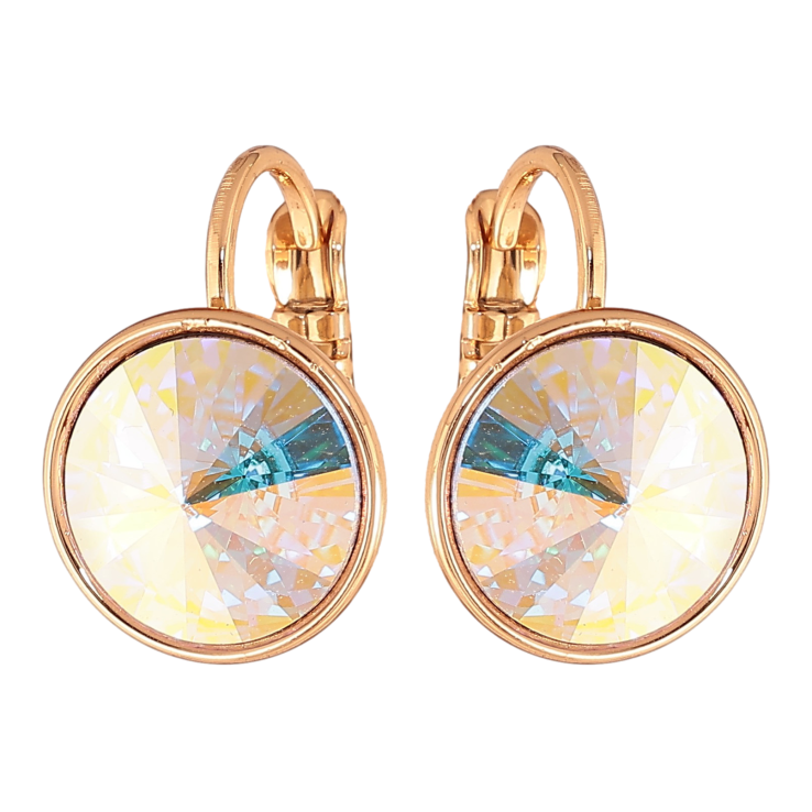 Сережки Xuping колір 18К із кристалами Swarovski французький замок "Кристали АВ" ø 12мм фото №14 Сережки Xuping колір 18К із кристалами Swarovski французький замок "Кристали АВ" ø 12мм фото №14