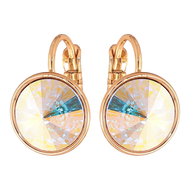 Серьги Xuping цвет 18К с кристаллами Swarovski французский замок "Кристаллы АВ" ø 12мм фото №14 Серьги Xuping цвет 18К с кристаллами Swarovski французский замок "Кристаллы АВ" ø 12мм фото №14