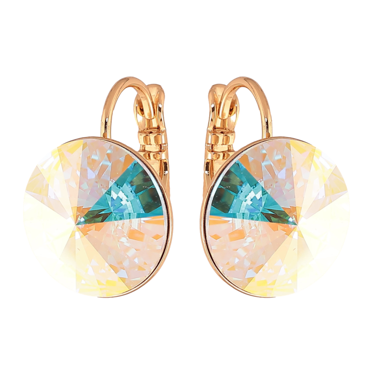 Сережки Xuping колір 18К із кристалами Swarovski французький замок "Кристали АВ" ø 14мм фото №15 Сережки Xuping колір 18К із кристалами Swarovski французький замок "Кристали АВ" ø 14мм фото №15