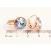 Сережки Xuping колір 18К із кристалами Swarovski французький замок "Кристали  Paradise Shine" ø 12мм фото №2