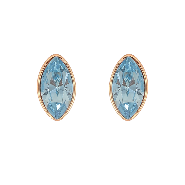 Сережки Xuping колір 18K з кристалами Swarovski пусети "Кристал Aquamarine в ограновуванні Маркіз" фото №19