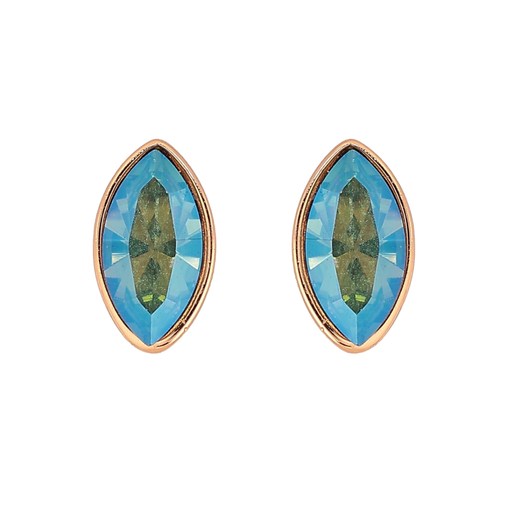 Сережки Xuping колір 18K з кристалами Swarovski пусети "Кристал Erinite АВ в ограновуванні Маркіз" фото №16