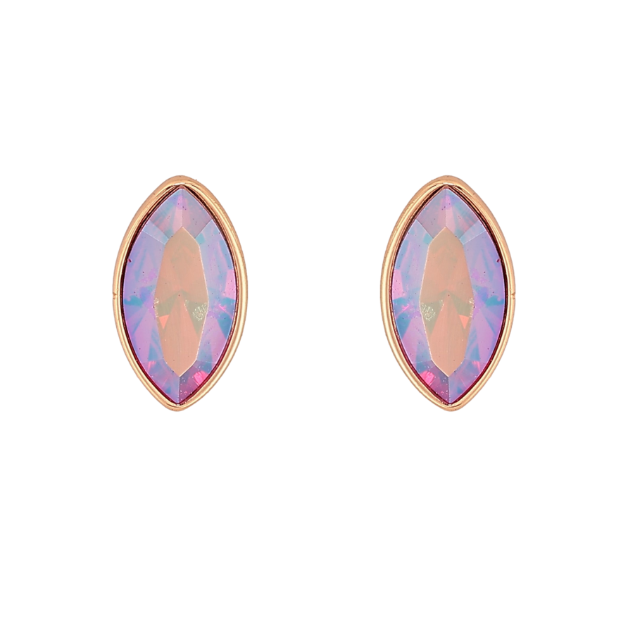 Сережки Xuping колір 18K з кристалами Swarovski пусети "Кристал Rose AB в ограновуванні Маркіз" фото №1