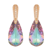 Серьги Xuping цвет 18K с кристаллами Swarovski пусеты "Кристаллы Paradise Shine на дужках" фото №2