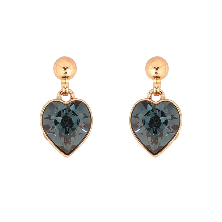 Сережки Xuping колір 18K з кристалами Swarovski пусети "Підвіски з кристалами Montana" фото №3