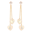 Сережки Xuping колір 18K з кристалами Swarovski пусети "Підвіски з кристальними серцями Shimmer" фото №3 Сережки Xuping колір 18K з кристалами Swarovski пусети "Підвіски з кристальними серцями Shimmer" фото №3