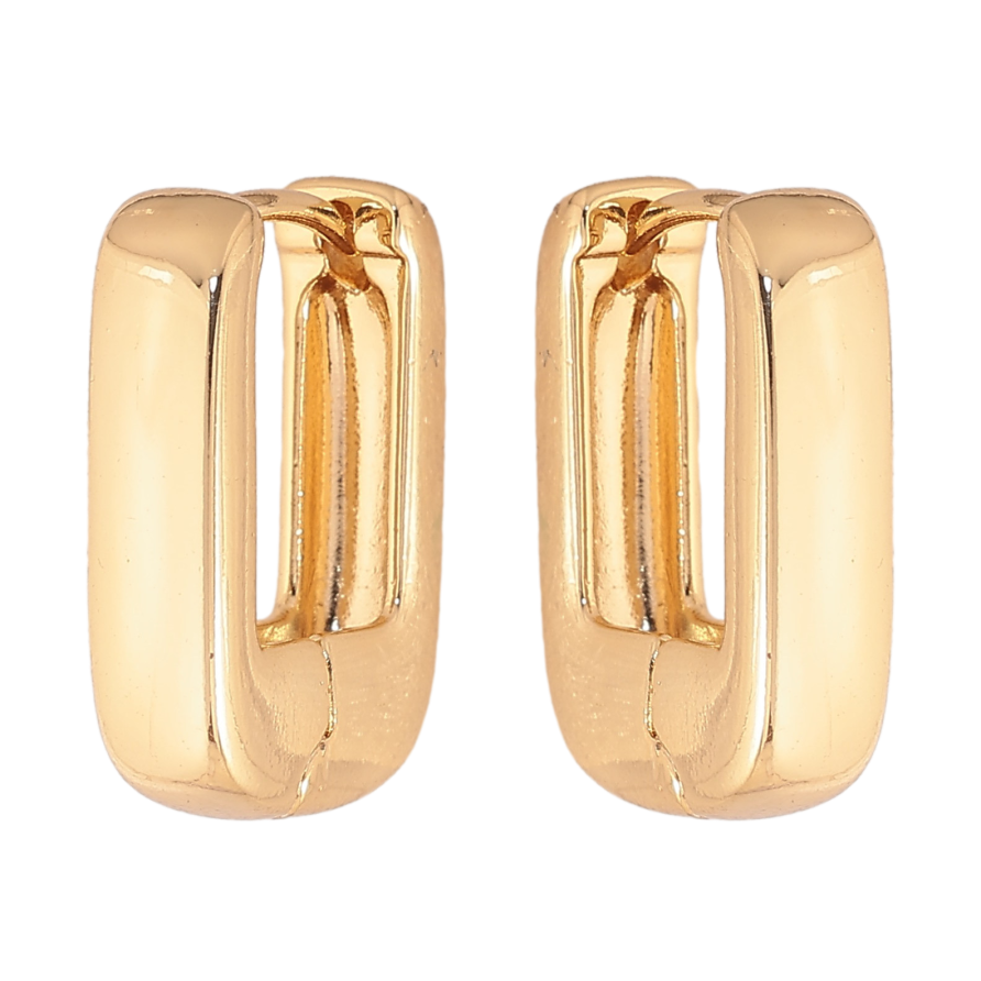 Сережки Xuping колір Позолота 14K колечка "Класичні" фото №1