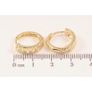 Сережки Xuping колір Позолота 14K колечка "Декоративний візерунок" фото №2