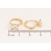Серьги Xuping цвет Позолота 14K колечки "Вставка кристалл" фото №2 Серьги Xuping цвет Позолота 14K колечки "Вставка кристалл" фото №2