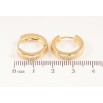 Сережки Xuping колір Позолота 14K колечка "Класика, шир. 4мм" ø 17мм фото №2