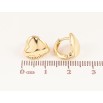 Сережки Xuping колір Позолота 14K колечка "Сердечка" фото №2