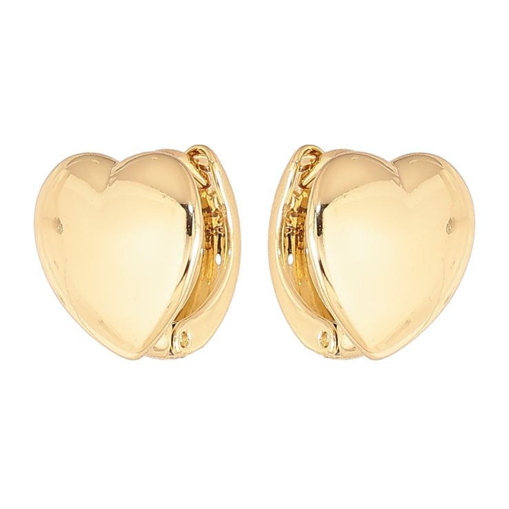 Сережки Xuping колір Позолота 14K колечка "Сердечка" фото №11 Сережки Xuping колір Позолота 14K колечка "Сердечка" фото №11