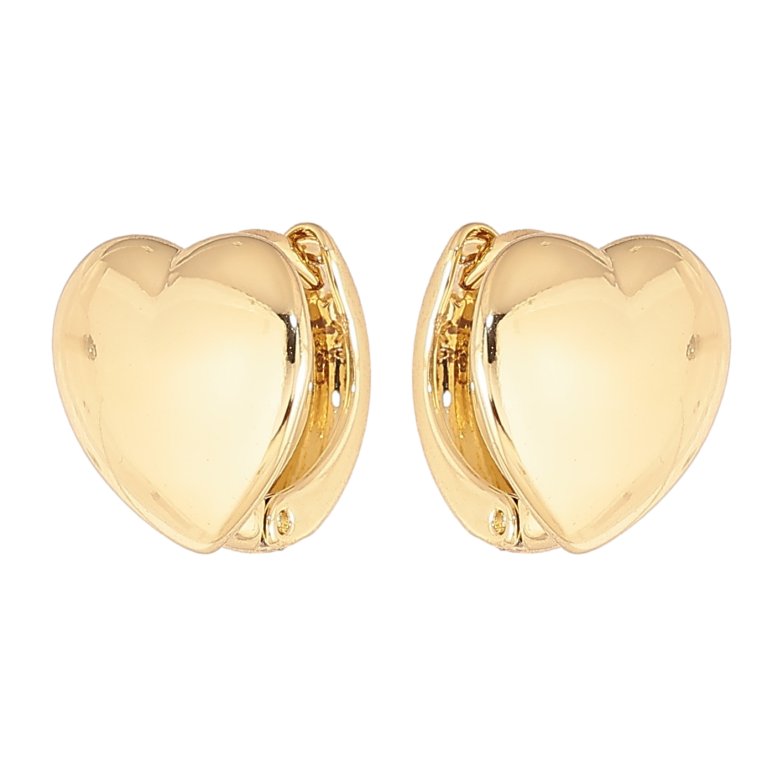 Сережки Xuping колір Позолота 14K колечка "Сердечка" фото №1