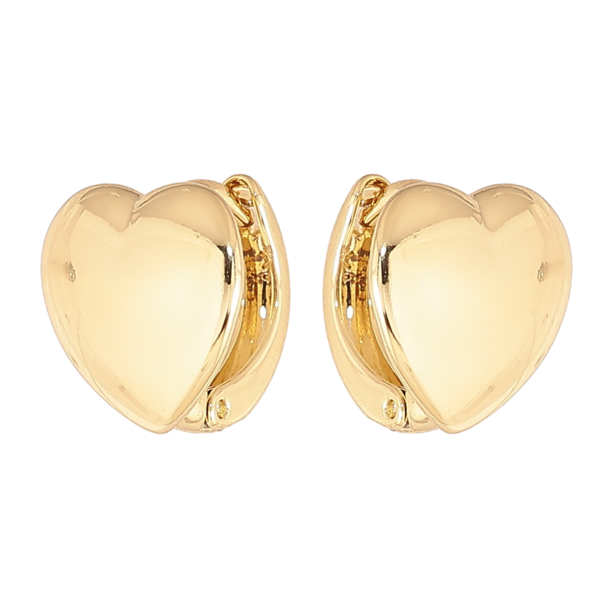 Сережки Xuping колір Позолота 14K колечка "Сердечка" фото №1