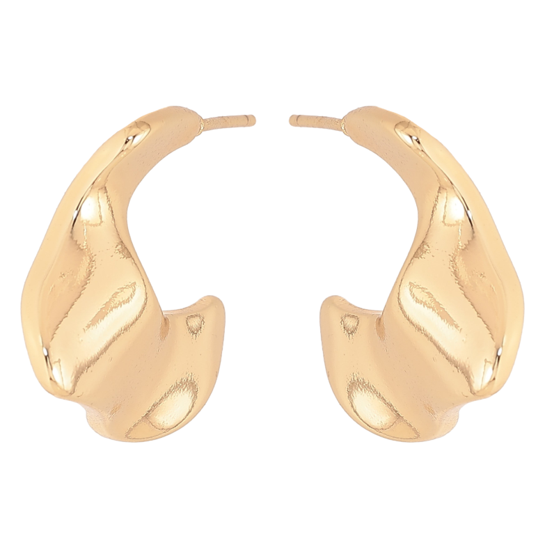 Сережки Xuping колір Позолота 14K пусети "Декоративні дуги" фото №1