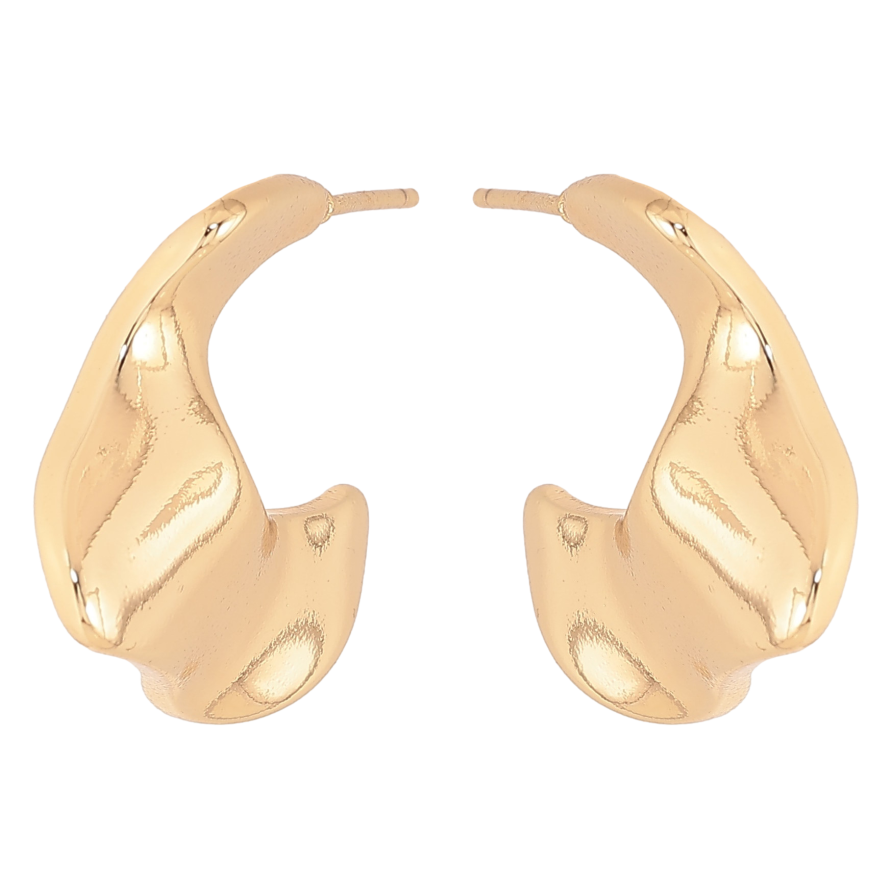 Сережки Xuping колір Позолота 14K пусети "Декоративні дуги" фото №1