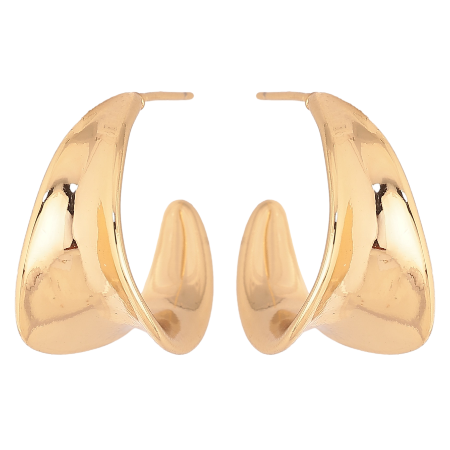 Сережки Xuping колір Позолота 14K пусети "Декоративні дуги" фото №1