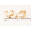 Сережки Xuping колір Позолота 14K пусети "Декоративні дуги" фото №2