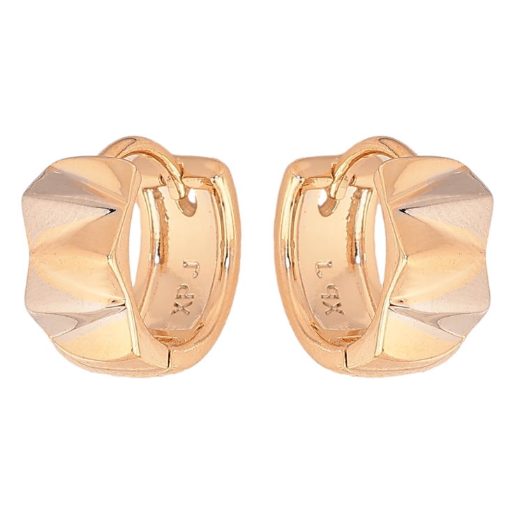 Серьги Xuping цвет Позолота 18K + Родий колечки "Декоративный узор" фото №23