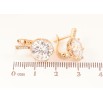 Серьги Xuping цвет Позолота 18K английский замок "Кристаллы" фото №2 Серьги Xuping цвет Позолота 18K английский замок "Кристаллы" фото №2