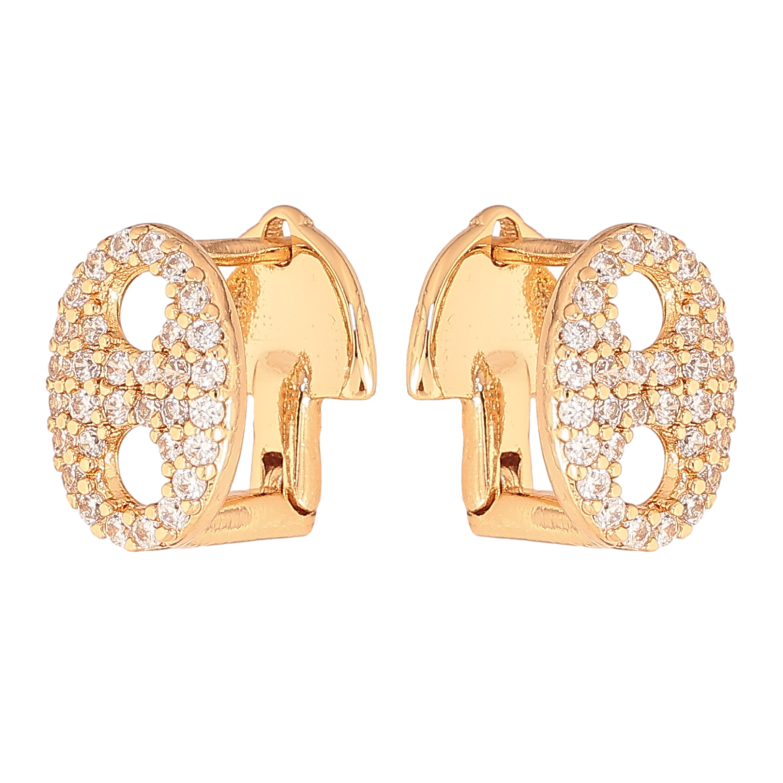 Сережки Xuping колір Позолота 18К англійський замок "Інкрустація кристалами" фото №20