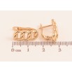 Серьги Xuping цвет Позолота 18K английский замок "Узор цепочка" фото №2