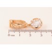Серьги Xuping цвет Позолота 18K английский замок "Подвески с кристаллами" фото №2