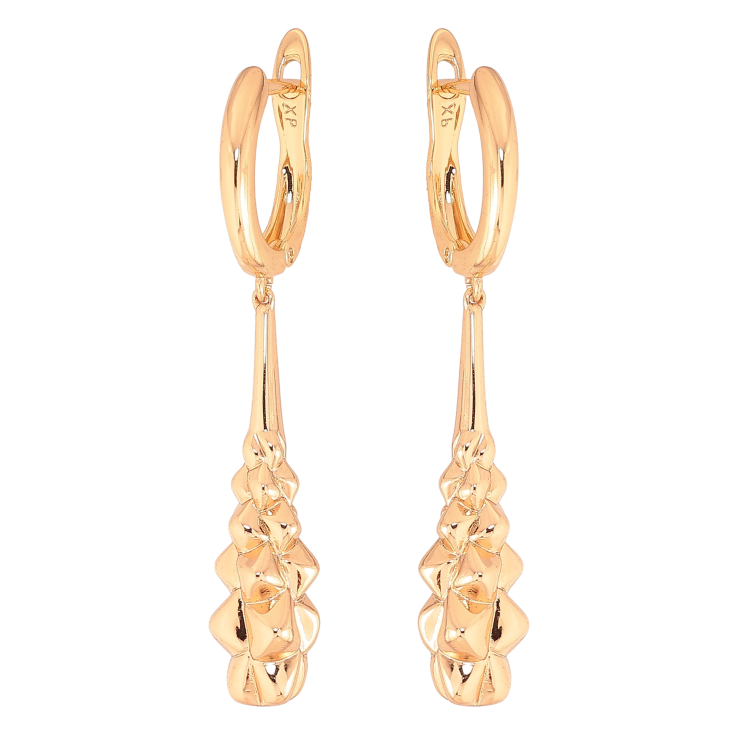 Сережки Xuping колір Позолота 18K англійський замок "Декоративні підвіски" фото №2