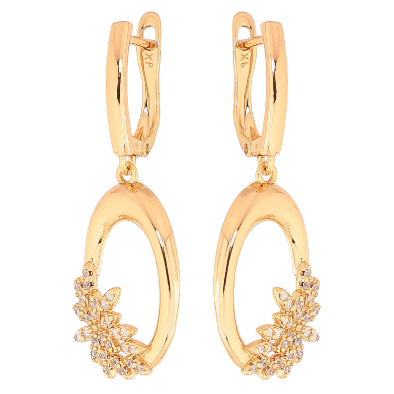 Сережки Xuping колір Позолота 18К англійський замок "Декоративні підвіски" фото №6