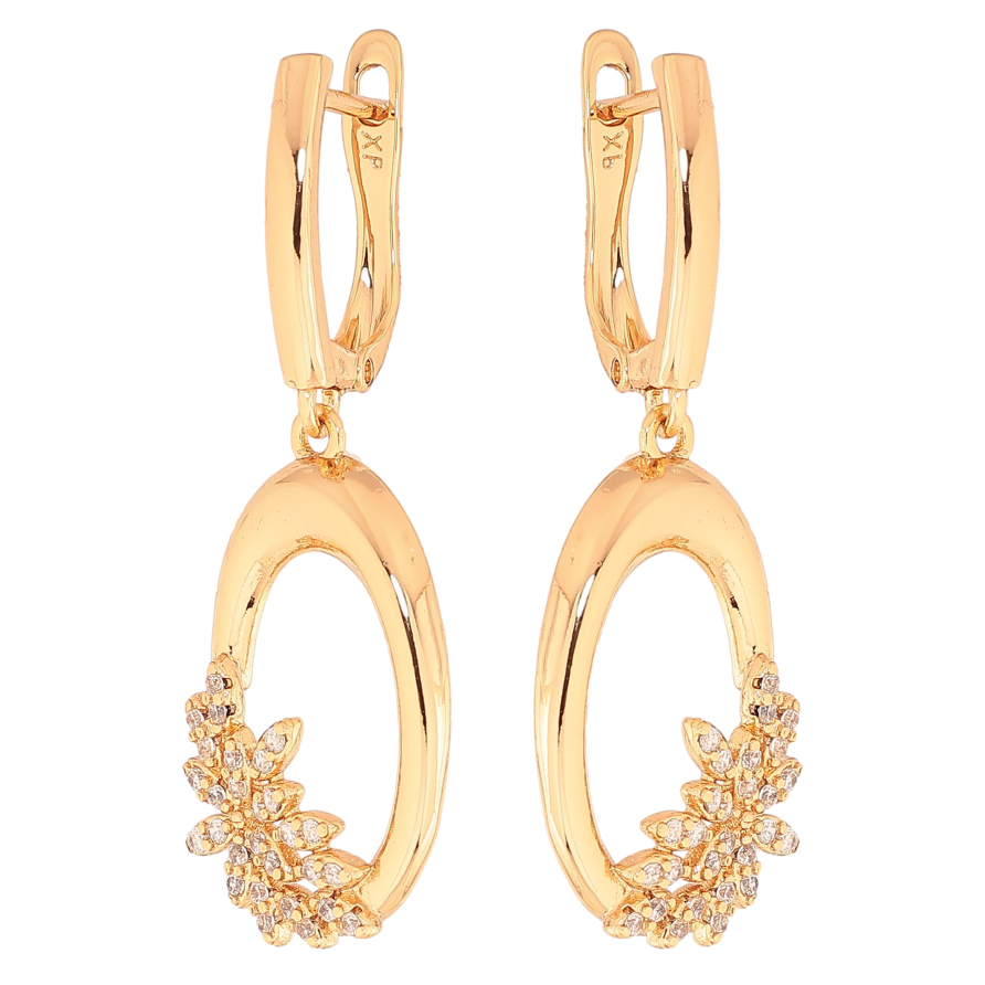 Сережки Xuping колір Позолота 18К англійський замок "Декоративні підвіски" фото №1