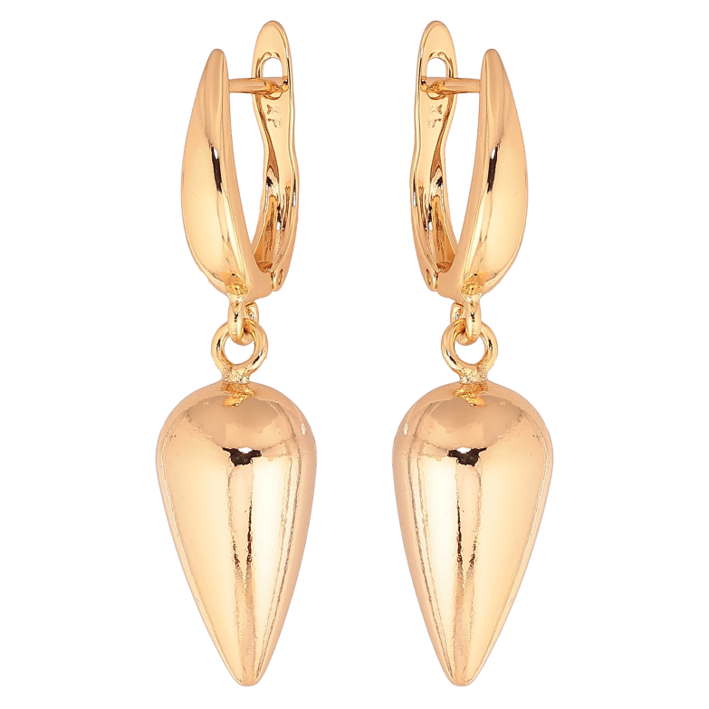 Серьги Xuping цвет Позолота 18К английский замок "Декоративные подвески" фото №1