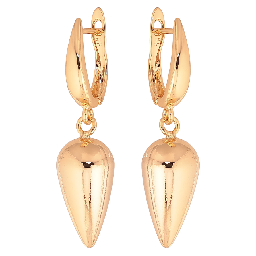 Серьги Xuping цвет Позолота 18К английский замок "Декоративные подвески" фото №1