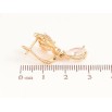 Серьги Xuping цвет Позолота 18K английский замок "Изящные подвески с кристаллами" фото №2