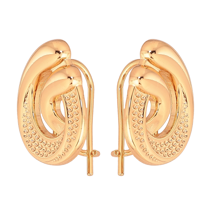 Сережки Xuping колір Позолота 18К французький замок "Декоративний візерунок" фото №21 Сережки Xuping колір Позолота 18К французький замок "Декоративний візерунок" фото №21