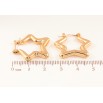 Сережки Xuping колір позолота 18K італійський замок зірки фото №2