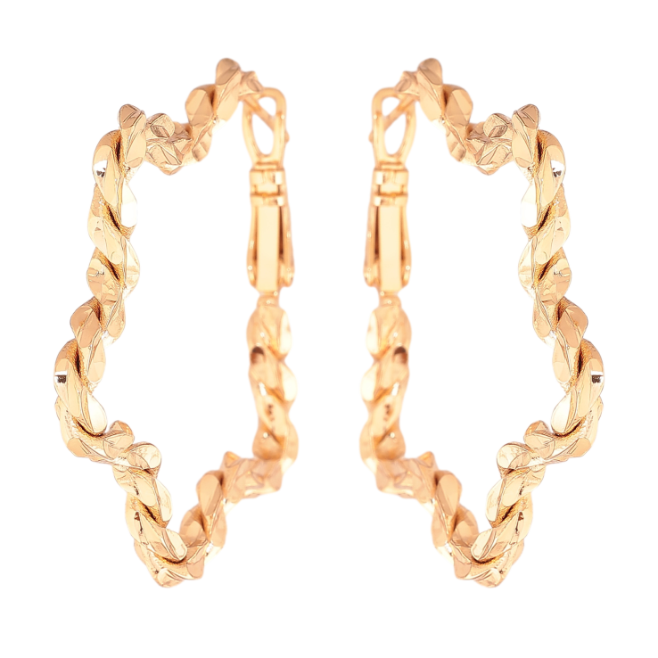 Сережки Xuping колір позолота 18K італійський замок зірки фото №7 Сережки Xuping колір позолота 18K італійський замок зірки фото №7