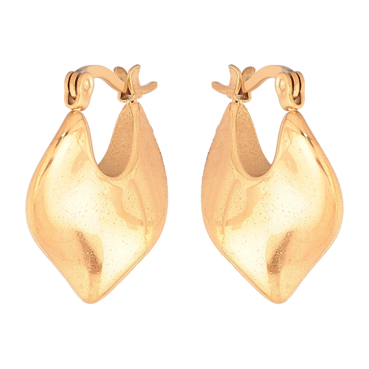 Сережки Xuping колір позолота 18K італійський замок декоративний візерунок фото №2 Сережки Xuping колір позолота 18K італійський замок декоративний візерунок фото №2