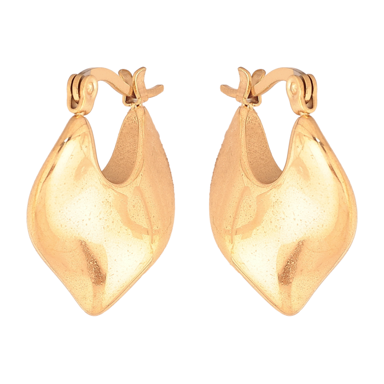 Сережки Xuping колір позолота 18K італійський замок декоративний візерунок фото №1 Сережки Xuping колір позолота 18K італійський замок декоративний візерунок фото №1