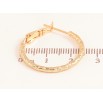 Сережки Xuping колір Позолота 18K кільця (конго) "Декоративний візерунок" ø 2.5см фото №2
