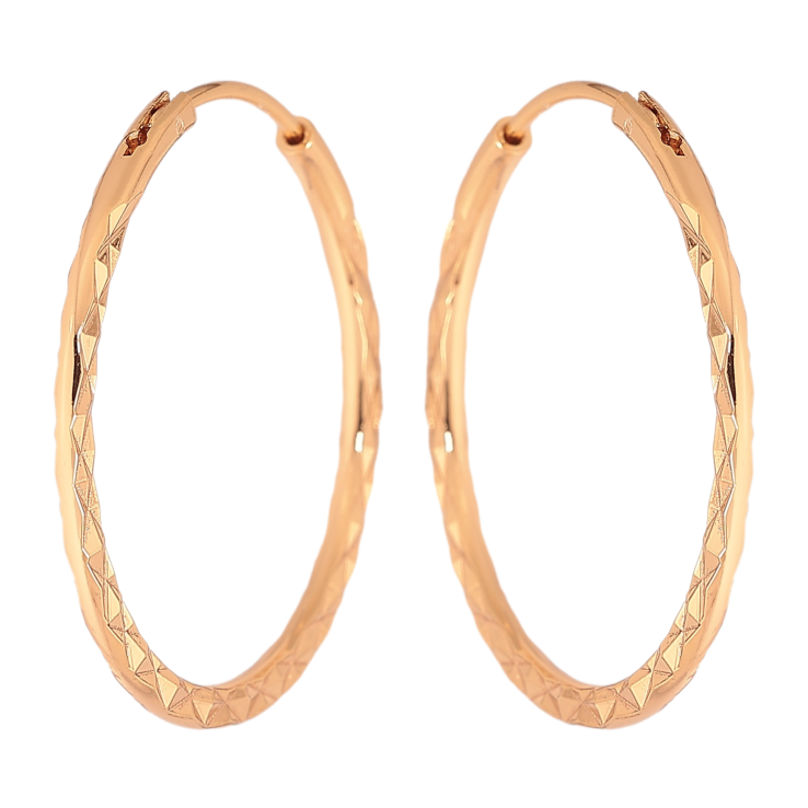 Серьги Xuping цвет Позолота 18K кольца (конго) "Декоративный узор" ø 3см фото №6 Серьги Xuping цвет Позолота 18K кольца (конго) "Декоративный узор" ø 3см фото №6