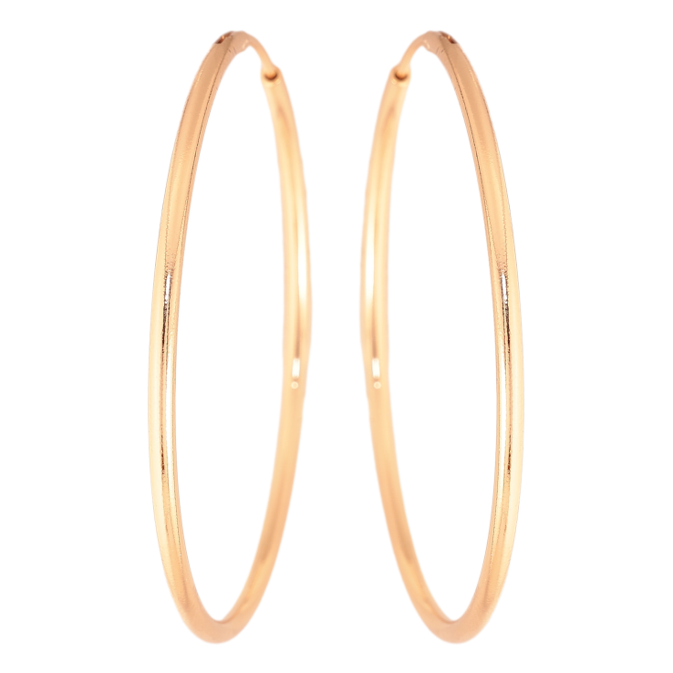 Серьги Xuping цвет Позолота 18K кольца (конго) "Классика" ø 5см фото №5 Серьги Xuping цвет Позолота 18K кольца (конго) "Классика" ø 5см фото №5