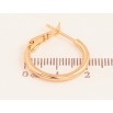 Сережки Xuping колір Позолота 18K кільця (конго) "Класика" ø 2см фото №2 Сережки Xuping колір Позолота 18K кільця (конго) "Класика" ø 2см фото №2